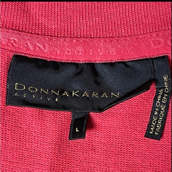 DONNA KARAN ACTIVE SWEATSHIRT LACE-UP WOMEN TIE-SLEEVES PINK COLOR SIZE LARGE - Picture 11 of 13